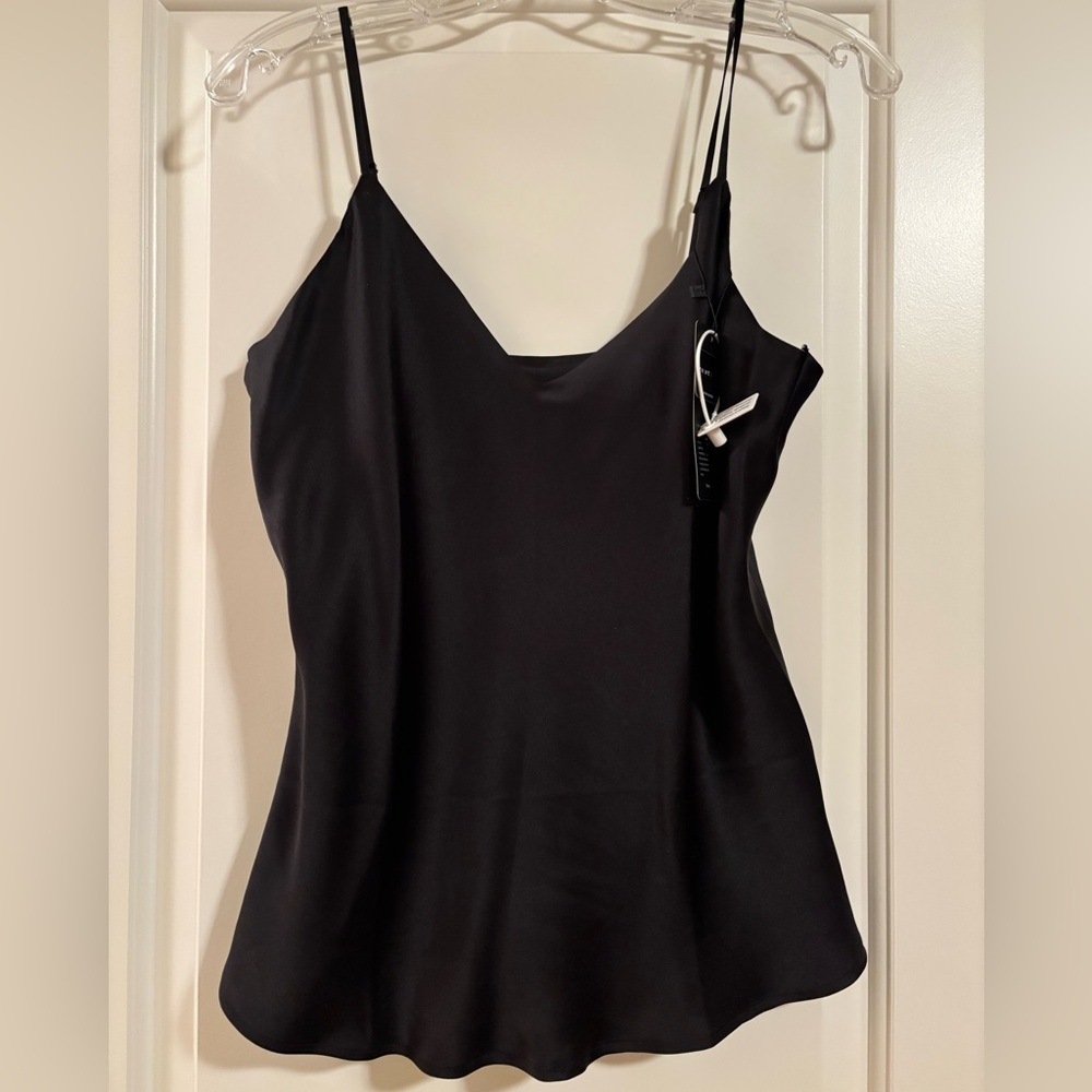 100% Silk Black Women's Camisole